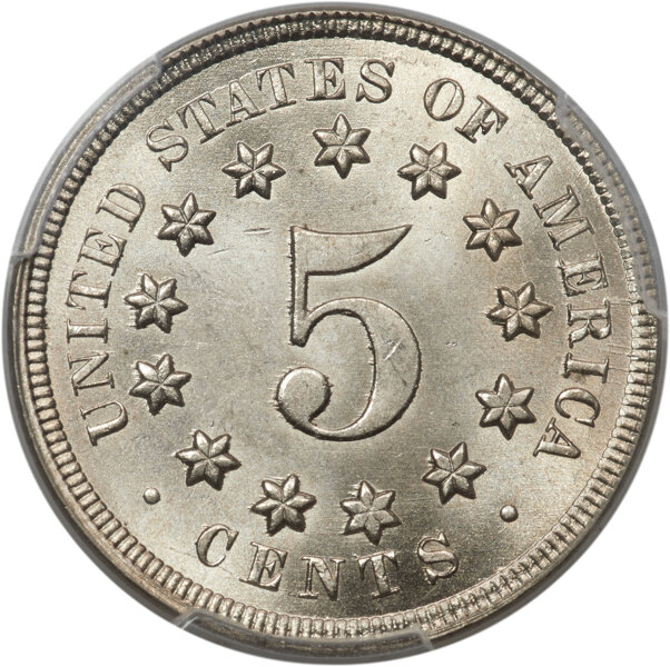 1868 5c MS66 thumbnail 4