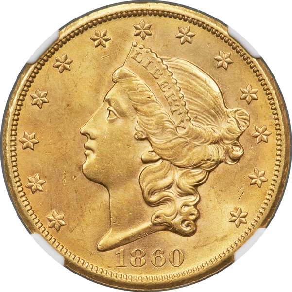 1860-S $20  MS thumbnail 4