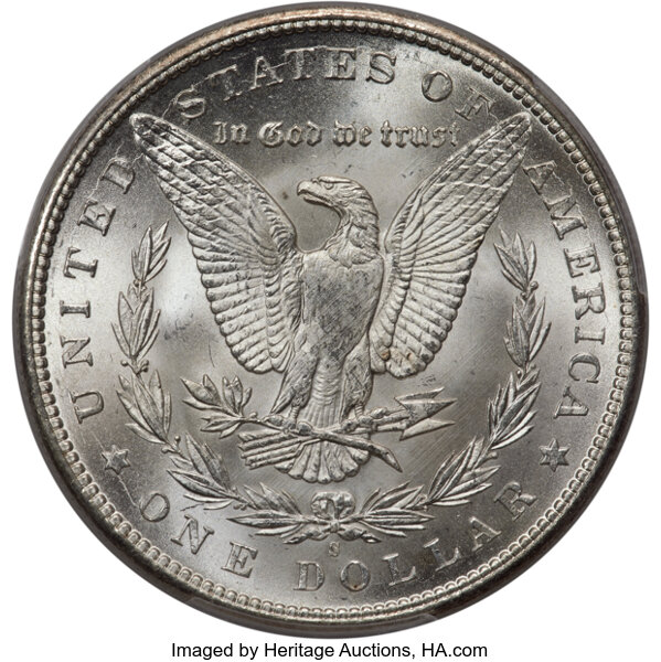 1896-S $1 MS64 CAC thumbnail 2