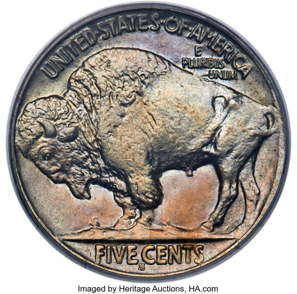 1913-S 5c Buffalo, Type 2 MS60 thumbnail 15