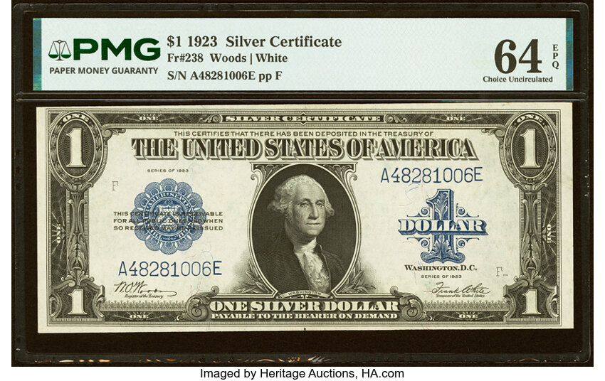 1923 $1  (Fr. 238) thumbnail 2