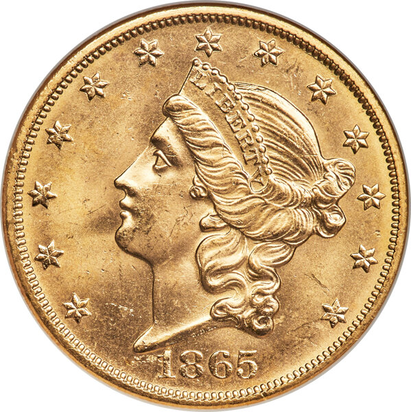 1865-S $20  MS thumbnail 5