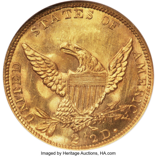 1838 $2 1/2 HM-1 MS thumbnail 5