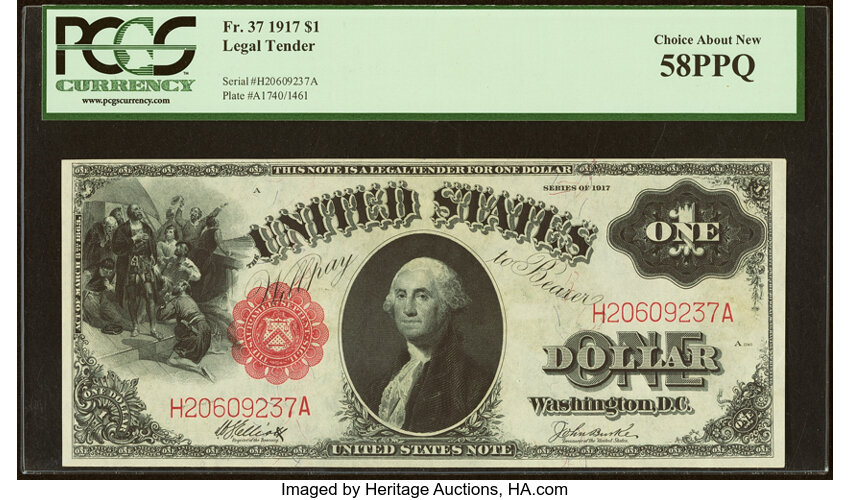 1917 $1  (Fr. 37) thumbnail 6