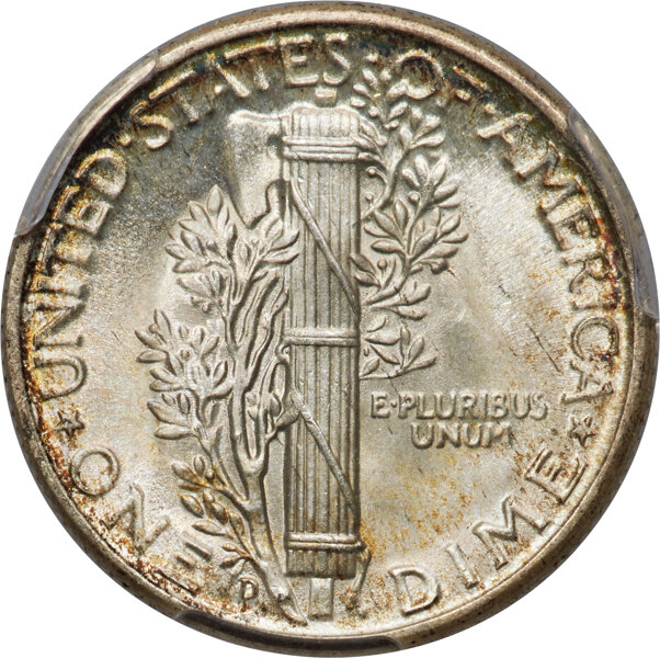 1945-D 10c MS FB MS68 FB thumbnail 2