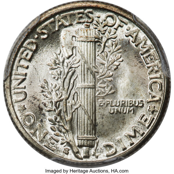 1928-S 10c MS FB MS66 FB thumbnail 4
