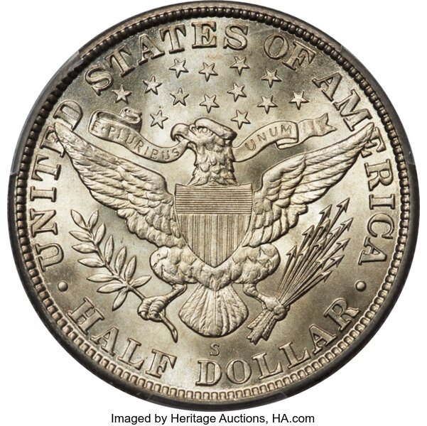 1912-S 50c MS65 thumbnail 4
