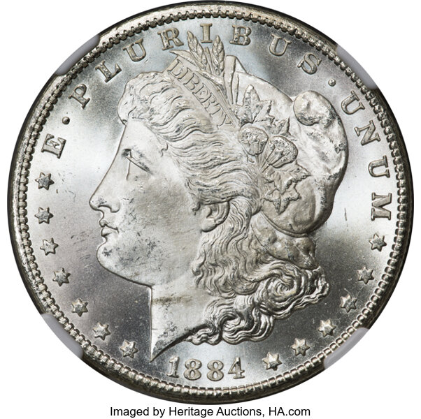 1884-CC $1  Doubled 8 Bottom, VAM-7A MS thumbnail 5