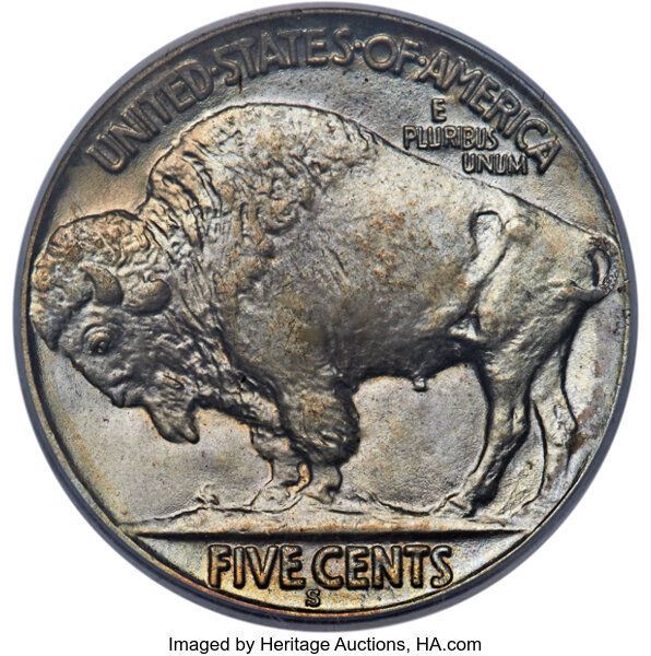 1923-S 5c MS66 CAC thumbnail 4