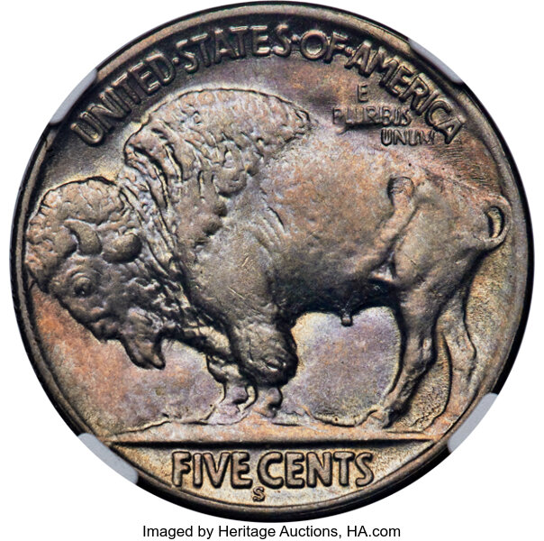 1923-S 5c MS66 CAC thumbnail 2