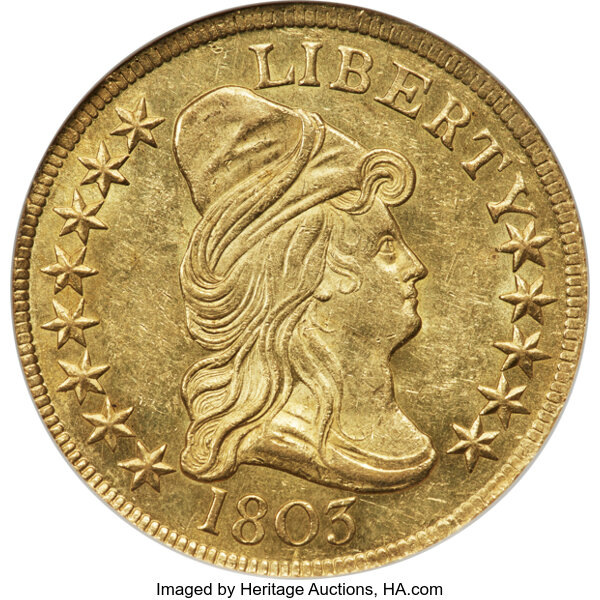 1803 $10  Small Stars Reverse, BD-1 MS thumbnail 2