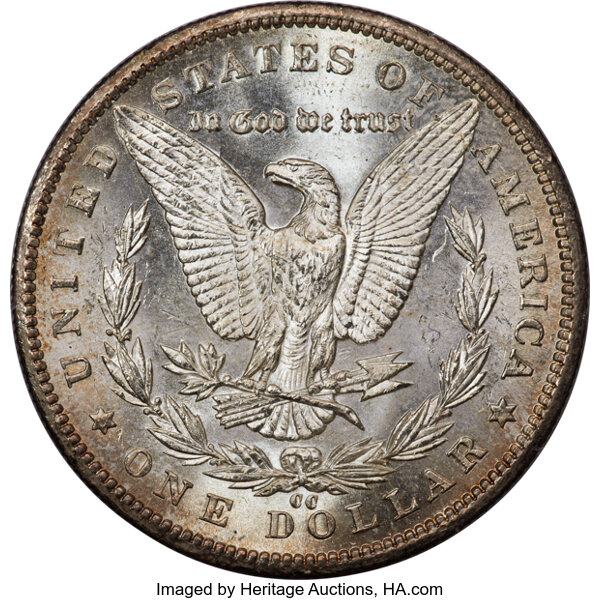 1893-CC $1 MS64 CAC thumbnail 2