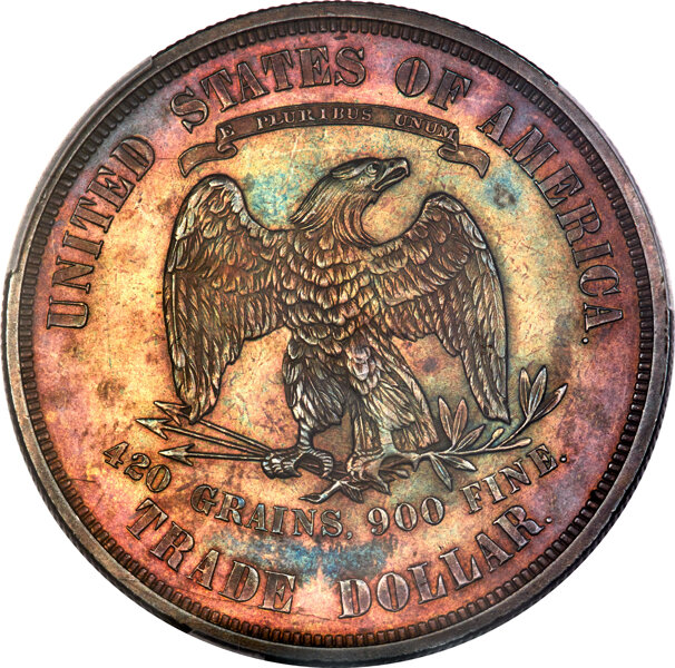 1876 Trade$ Obverse I, Reverse I MS thumbnail 6
