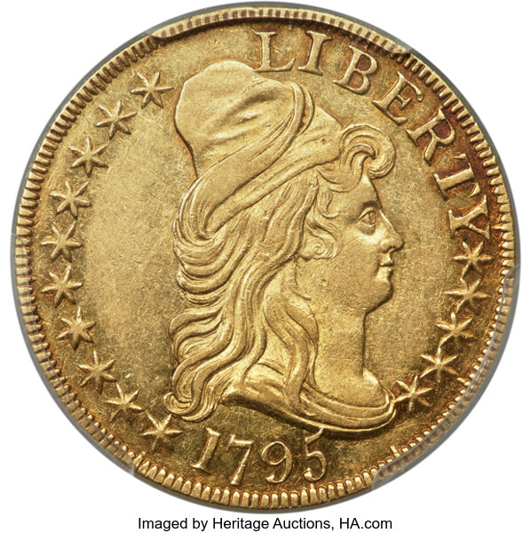 1795 $5  Small Eagle, S/D, BD-6 MS thumbnail 3