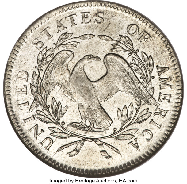 1795 $1  Flowing Hair, 3 Leaves, B-5, BB-27 MS thumbnail 20