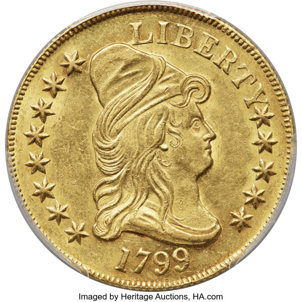 1799 $10  Small Stars Obverse, BD-8 MS thumbnail 2