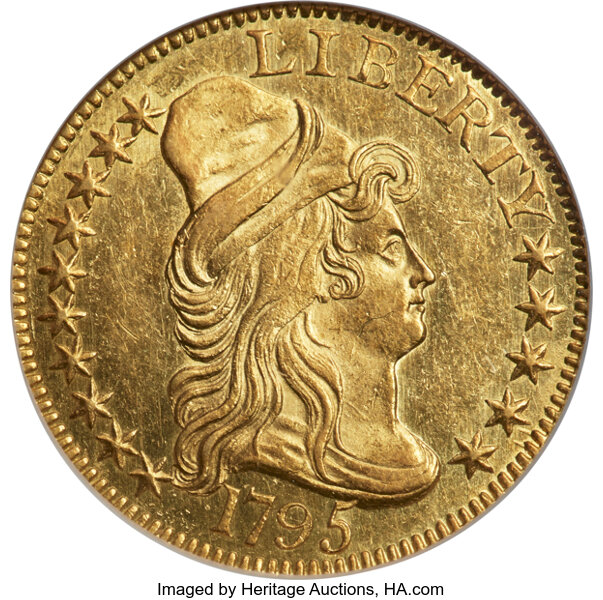 1795 $5  Large Eagle, BD-14 MS thumbnail 2