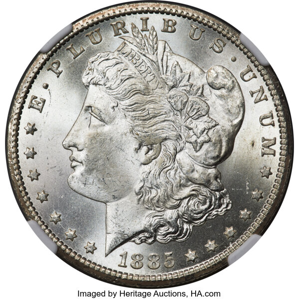 1885-CC $1  Dash Under 8, VAM-2 MS thumbnail 5