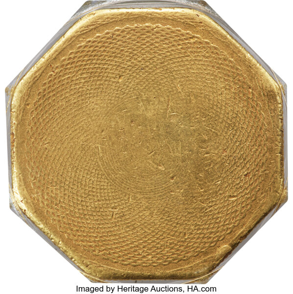 1852 G$50  U.S. Assay Office, 887 THOUS, K-13 MS thumbnail 10