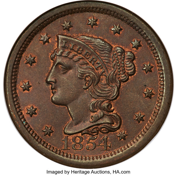 1854 1c N-22 MS BN thumbnail 2