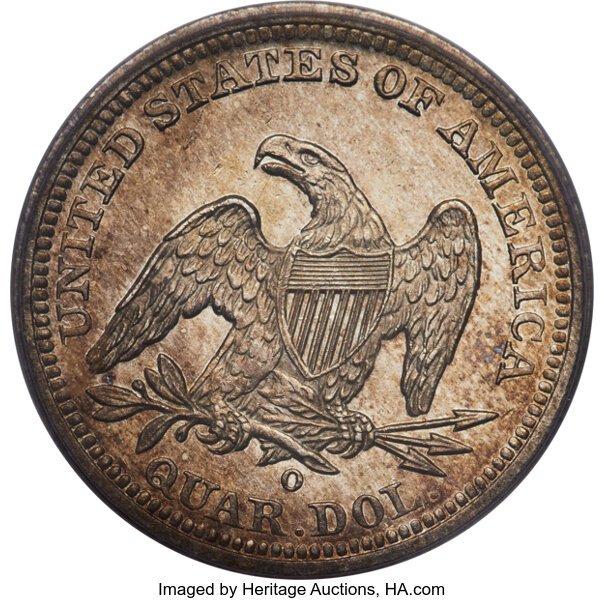 1843-O 25c MS thumbnail 17