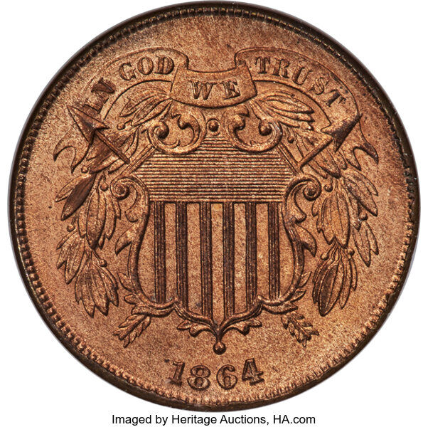 2-Cent Piece Set 2c no 1867 DDO, 10 Coins MS RD thumbnail 12