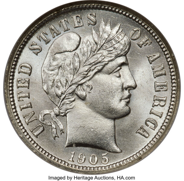 1905-O 10c MS thumbnail 3