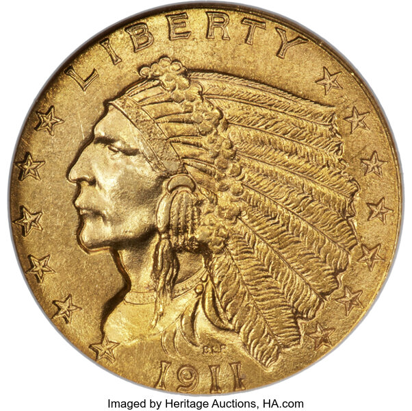 1911-D $2 1/2 Strong D MS thumbnail 4