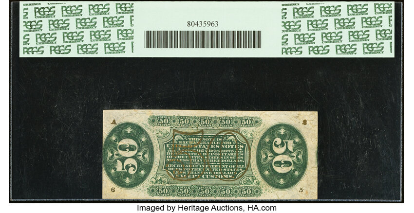  50c Seated Figure of Justice (Fr. 1370) thumbnail 5