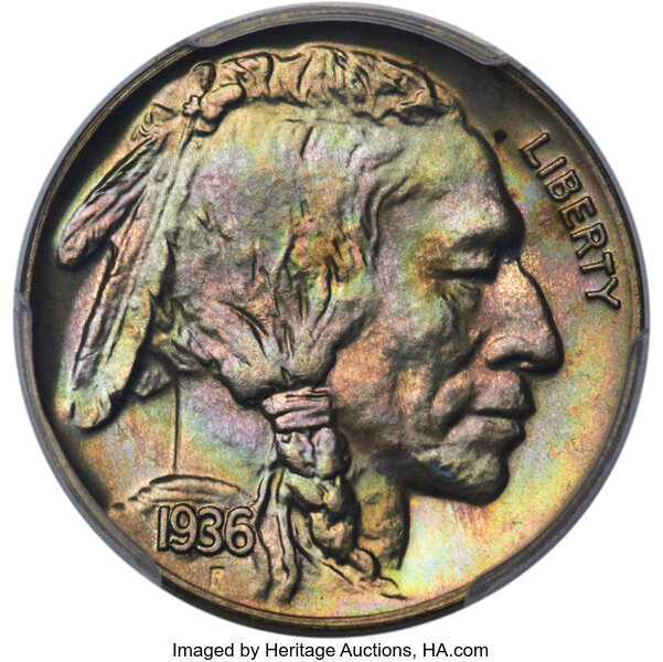 1936 5c Brilliant Finish PR thumbnail 4