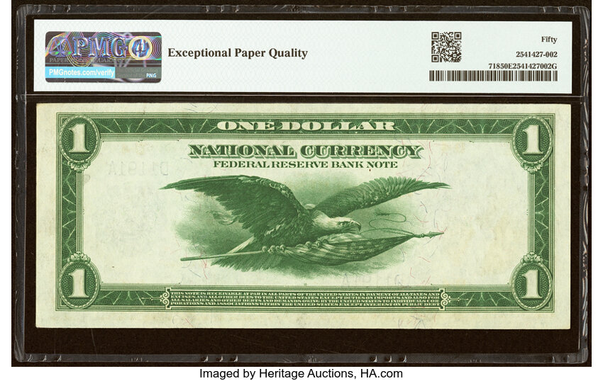1918 $1  Cleveland (Fr. 718) thumbnail 10