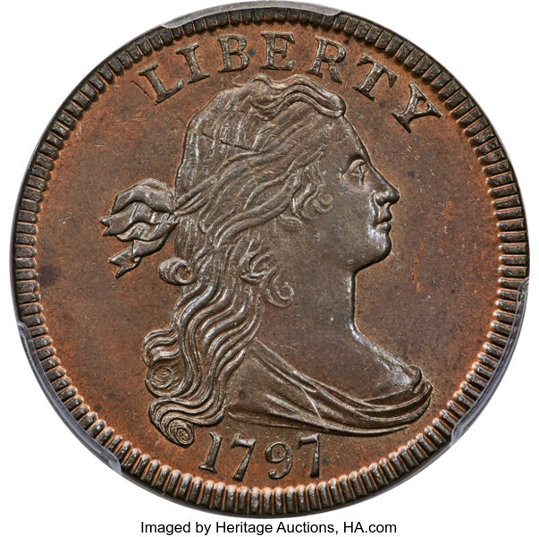 1797 1c Reverse of 1797, Stems, S-135  MS BN thumbnail 2