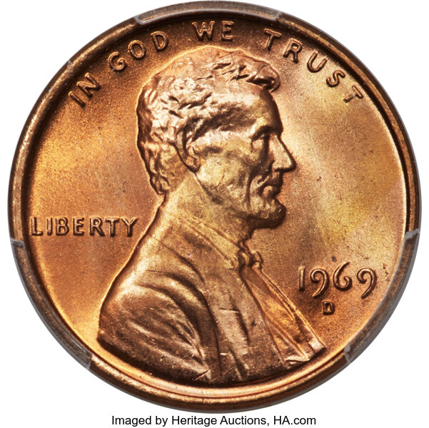 1969-D 1c MS RD thumbnail 2