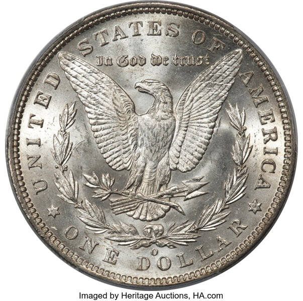 1892-O $1 MS66 thumbnail 2