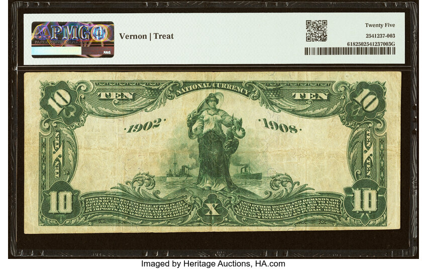 1902 $10  3rd Charter Period, 2nd Issue, Date Back (Fr. 618) thumbnail 19
