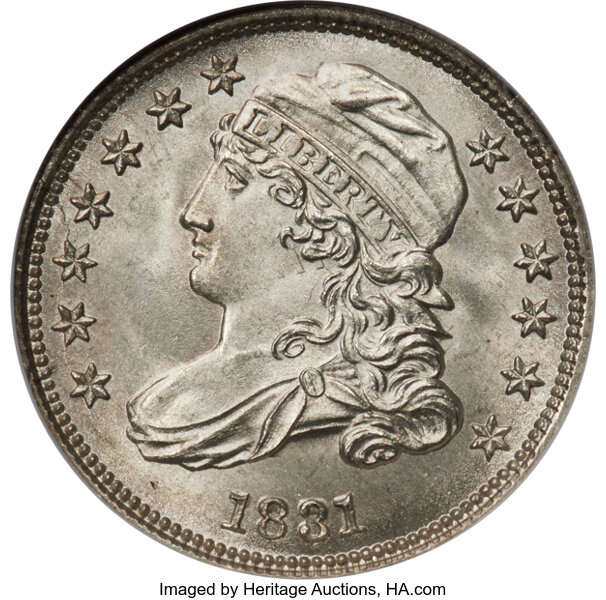 1831 10c JR-6 MS thumbnail 2
