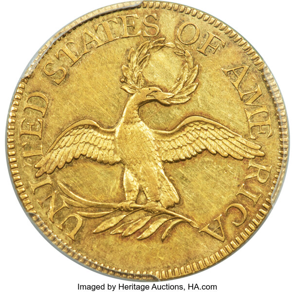1797 $5  Small Eagle, 16 Stars Obverse, BD-4 MS thumbnail 4