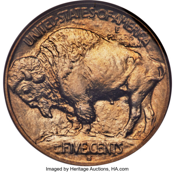 1913-S 5c Buffalo, Type 1 MS67 CAC thumbnail 2