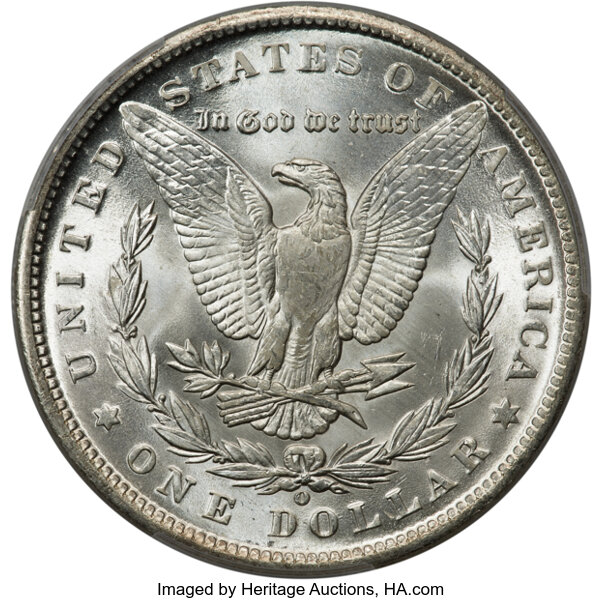 1890-O $1 MS66 thumbnail 2