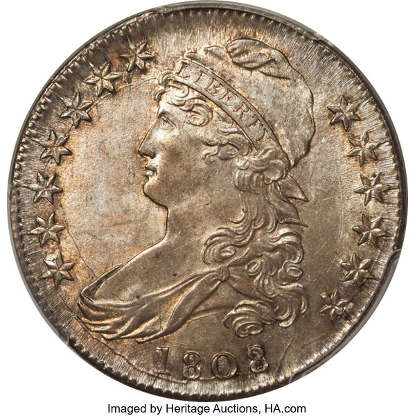 1808/7 50c Overdate, O-101 MS thumbnail 3