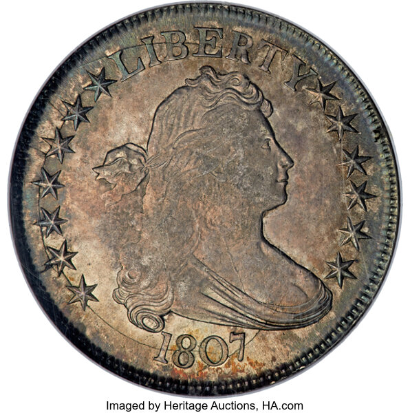 1807 50c Draped Bust, O-109a MS thumbnail 2