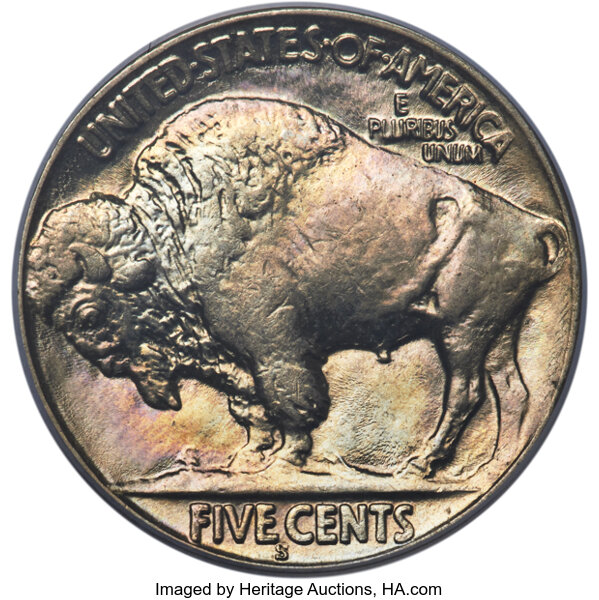 1920-S 5c MS64 CAC thumbnail 3