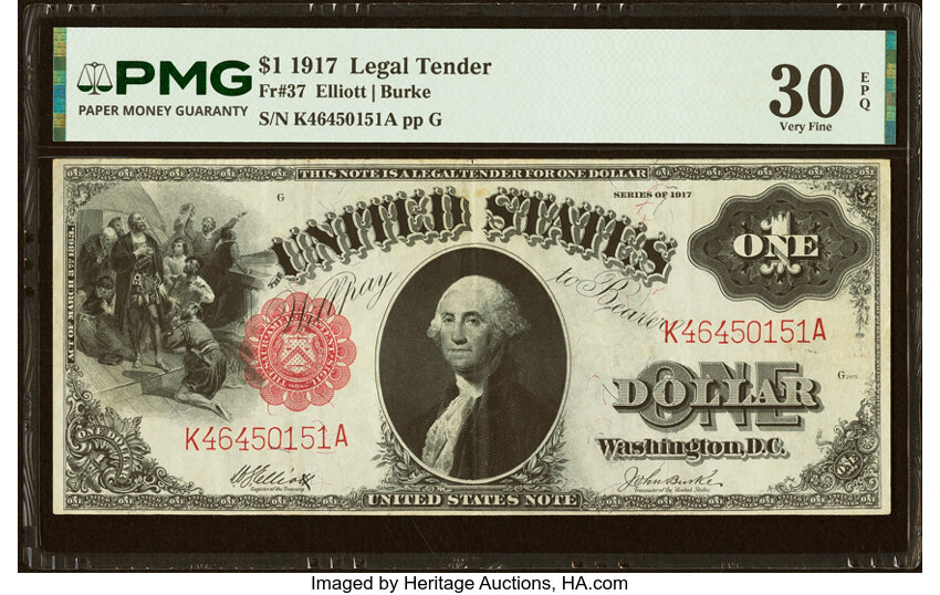 1917 $1  (Fr. 37) thumbnail 4