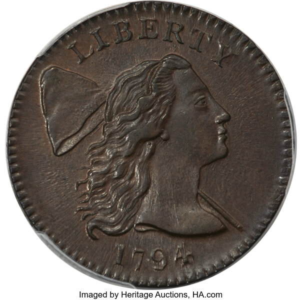 1794 1c Head of 1794, S-22  MS BN thumbnail 3