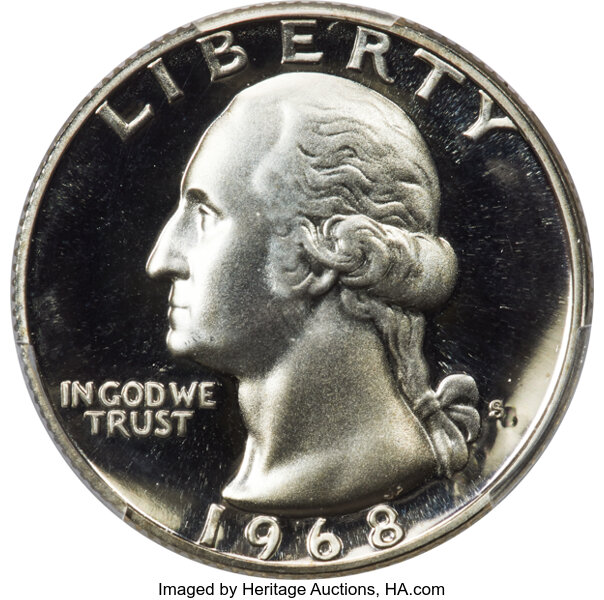 1968-S 25c PR DCAM thumbnail 2