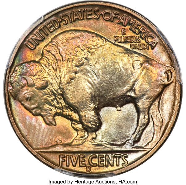 1938-D/S 5c Buffalo MS68 thumbnail 4