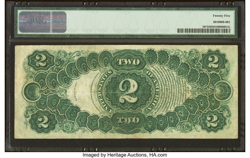 1917 $2  Star Replacement (Fr. 58*) thumbnail 3