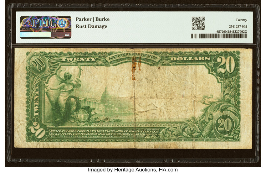 1902 $20  3rd Charter Period, 3rd Issue, Plain Back (Fr. 657) thumbnail 17