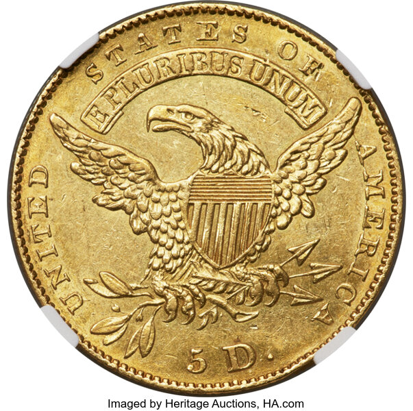 1831 $5  Large 5D, BD-2 MS thumbnail 3