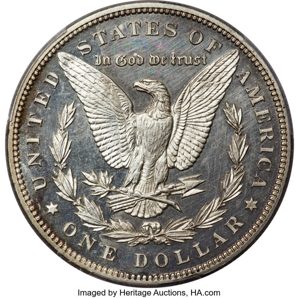 1888 $1 PR62 CAC thumbnail 3